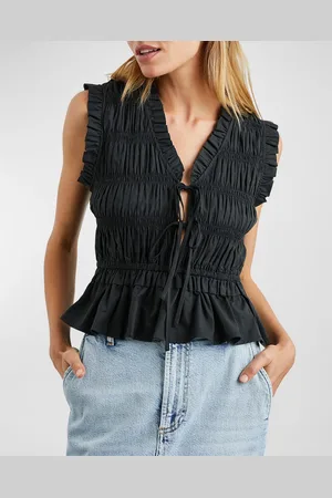 Rails Martine Shirred Peplum Blouse