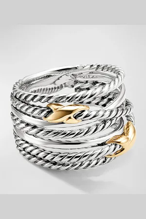 David Yurman Double X Crossover Ring, 13mm