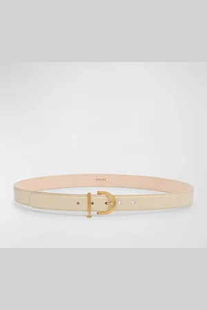 VERSACE Medusa Charm Leather & Brass Belt
