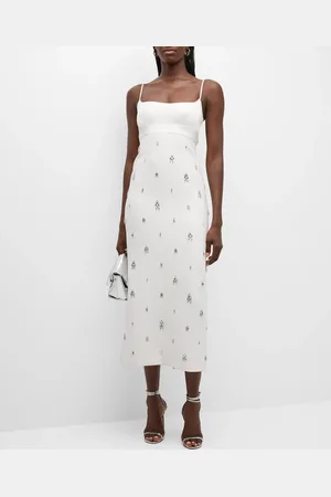 A.L.C. Alana Jewel-Embellished Midi Dress
