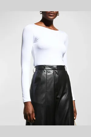 Majestic Soft Touch Marrow-Edge Long-Sleeve Top