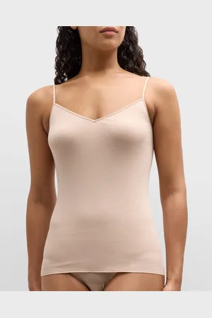 Hanro Seamless Cotton V-Neck Camisole