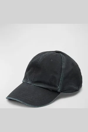 Saint Laurent YSL Washed Denim Baseball Hat