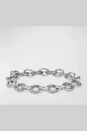 David Yurman Oval Link Chain Bracelet in Silver, 10mm
