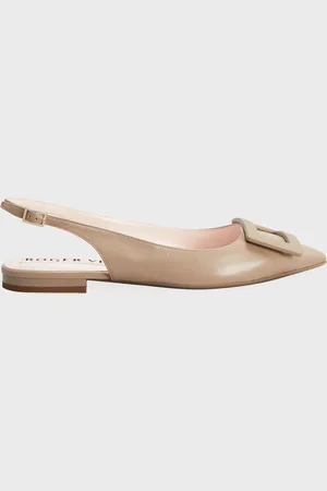 Roger Vivier Slingback Buckle Ballerina Flats