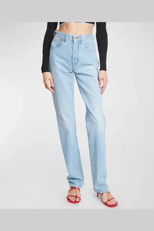 Jacquemus Nimes Droit High-Rise Straight-Leg Denim Pants