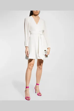 Milly Liv Pleated Fit-&-Flare Dress