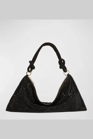 Cult Gaia Hera Knotted Rhinestone Mini Shoulder Bag