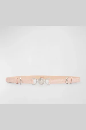 VERSACE Medusa Croc-Embossed Leather Belt