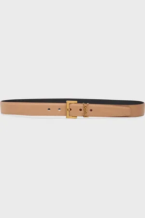 Saint Laurent YSL Cassandre Leather Belt