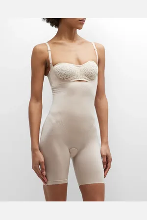 Spanx Shape Invisible Open-Bust Mid-Thigh Bodysuit
