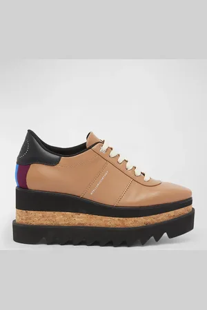Stella McCartney Sneakelyse Vegan Logo Platform Loafers