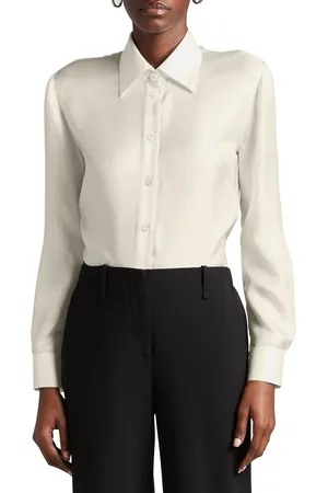 Giorgio Armani Button-Down Silk Twill Blouse