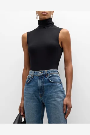 Majestic Soft Touch Sleeveless Stretch Turtleneck