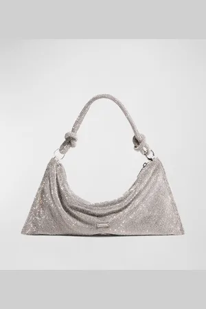 Cult Gaia Hera Knotted Rhinestone Mini Shoulder Bag