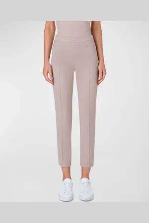 AKRIS Franca Mid-Rise Cropped Pants