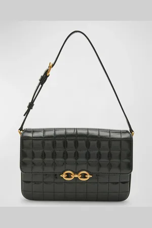 Saint Laurent Le Maillon Shoulder Bag in Quilted Smooth Leather