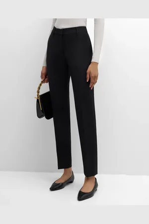 GABRIELA HEARST Francisco Mid-Rise Straight-Leg Crepe Pants