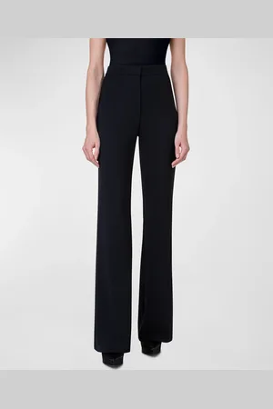 AKRIS Courtney Wool Crepe Bootcut Pants
