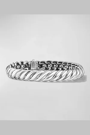 David Yurman Sculpted Cable Bracelet in Silver, 8.5mm