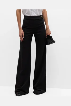 Callas Milano Anouk High-Rise Straight-Leg Crepe Jersey Pants