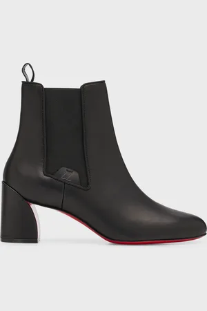 Christian Louboutin Turelastic Red Sole Calf Leather Boots