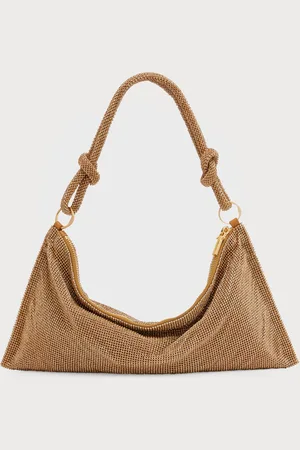 Cult Gaia Hera Knotted Rhinestone Mini Shoulder Bag