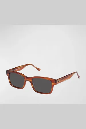 Le Specs BIO-MITO Horn Acetate Rectangle Sunglasses