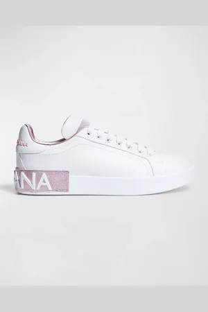 Dolce & Gabbana Portofino Bicolor Logo Low-Top Sneakers