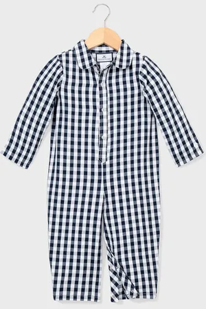 Petite Plume Gingham Coverall, Size 0-24 Months