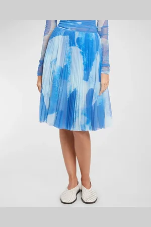 Proenza Schouler Judy Printed Pleated Jersey