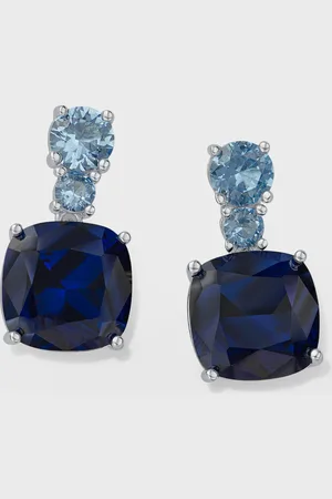 Kenneth Jay Lane Cushion-Cut Cubic Zirconia Drop Post Earrings