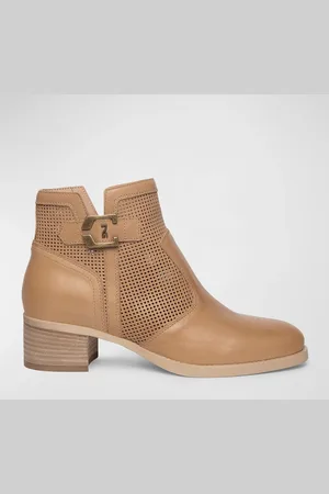 Nero Giardini Perforated Leather Booties