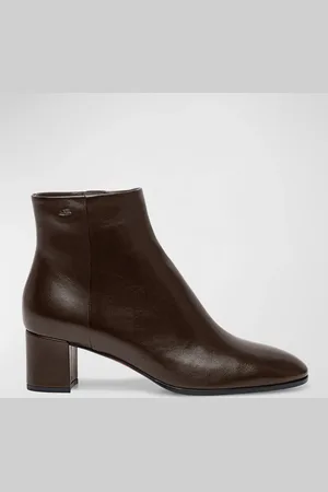 santoni Halfrida Napa Zip Ankle Booties