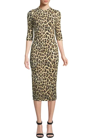 ALICE+OLIVIA Delora Fitted Mock-Neck Dress