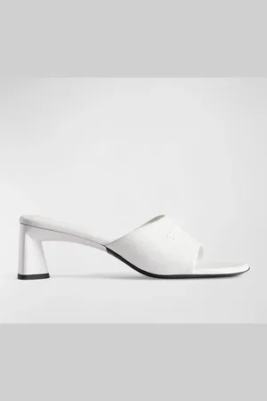 Balenciaga Dutyfree Leather Logo Mule Sandals