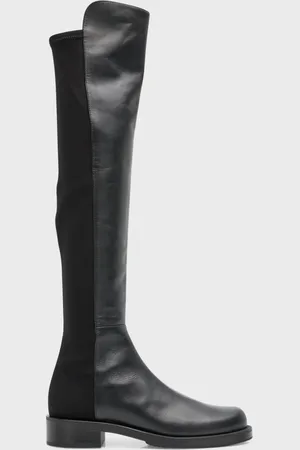 Stuart Weitzman 5050 Bold Leather Over-The-Knee Boots