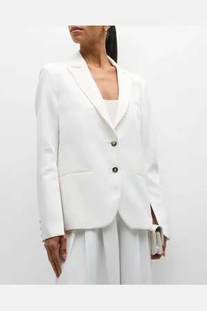 TWP Boyfriend Blazer with Zip-Sleeves