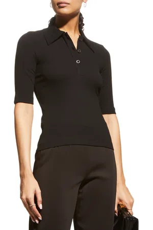 ROSETTA GETTY Fitted Polo T-Shirt