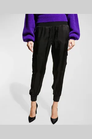Cinq A Sept Tous Les Jours Giles Satin Jogger Pants