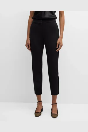 Max Mara Pegno Jersey Straight-Leg Ankle Pants