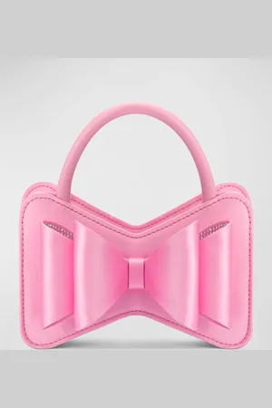 Mach & Mach Le Cadeau Mini Bow Satin Top-Handle Bag
