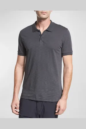 Vince Classic Slub Cotton Polo Shirt