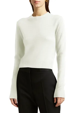 Jil Sander Long-Sleeve Wool Crop Sweater