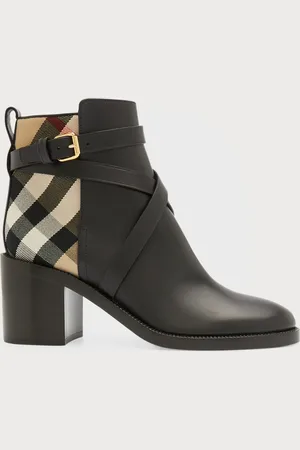 Burberry Pryle Equestrian Horse Check Ankle Booties