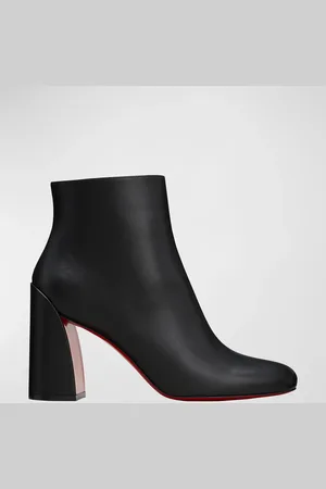 Christian Louboutin Turela Calfskin Red Sole Ankle Booties