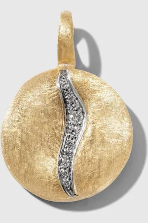 Marco Bicego 18k Jaipur Yellow and White Gold Medium Pendant with Diamond Pave Accent