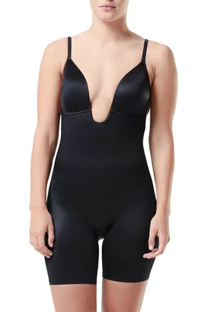 Spanx Shape Suit Your Fancy Plunge Low-Back Mid-Thigh Bodysuit