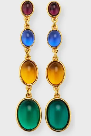 BEN-AMUN Post Earrings with Multi-Stone Drops