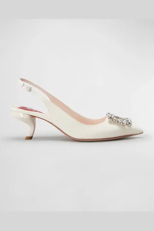 Roger Vivier Decollete 55mm Virgule Strass Buckle Slingbacks